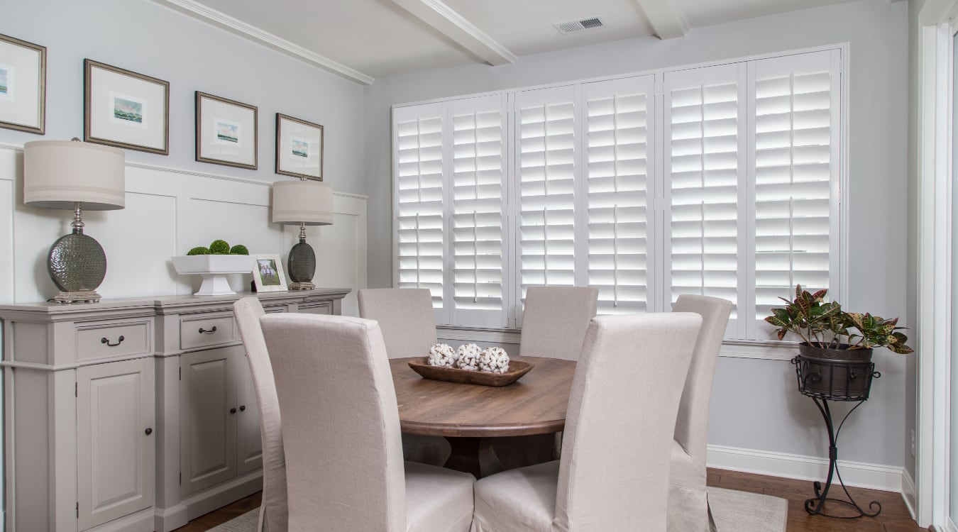 shutters in Southern California living room